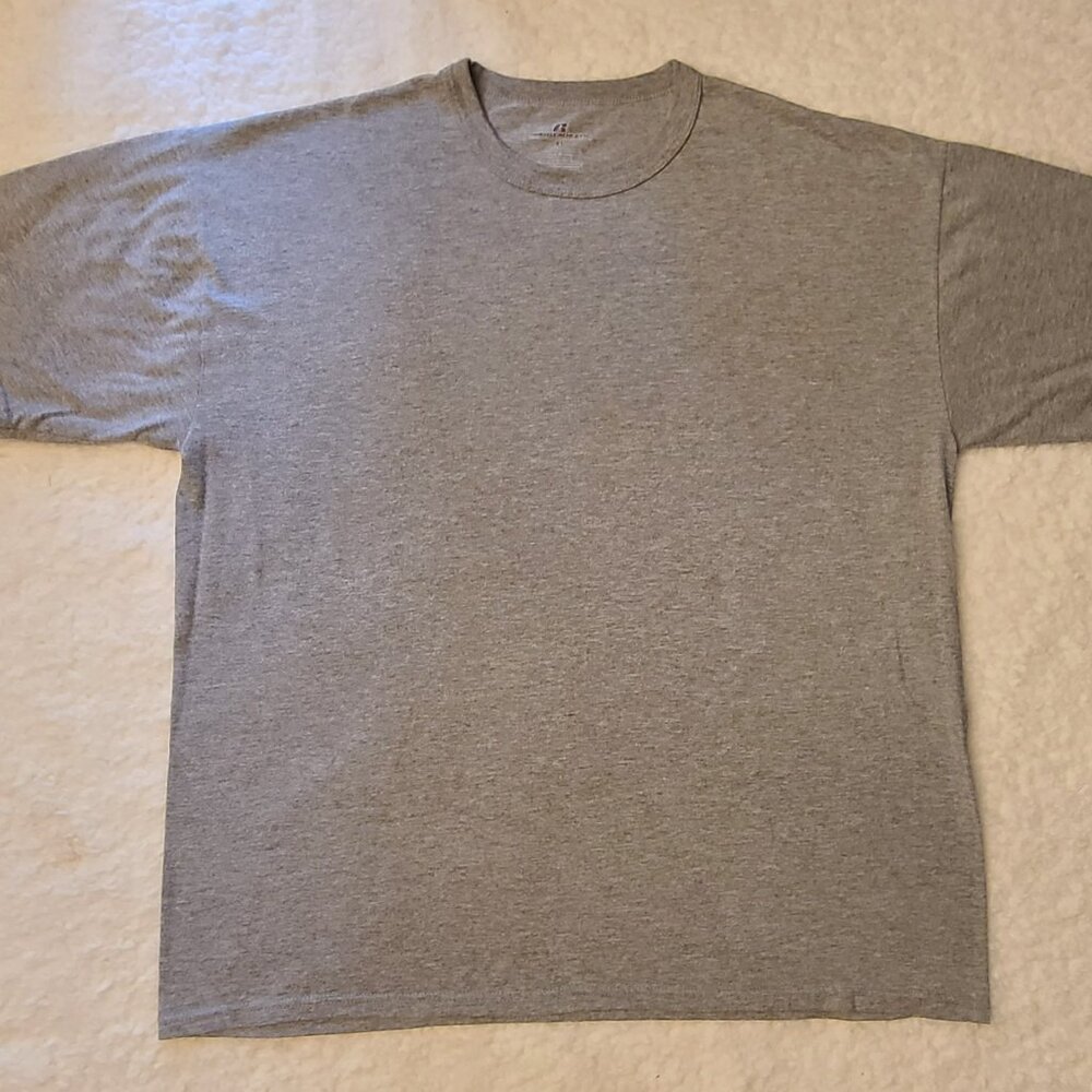 Russell Athletics Tshirt Vintage 90's 2000's Y2K Short Sleeve Gray Casual